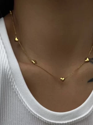 Lover Gold Heart Necklace