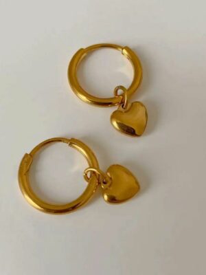 Mini Scarllet Heart Huggies