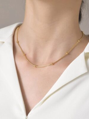 Dot Sleek Gold Chain