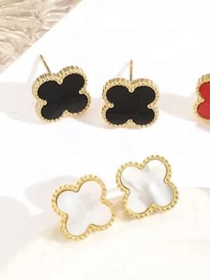 Mini Clover Gold Studs