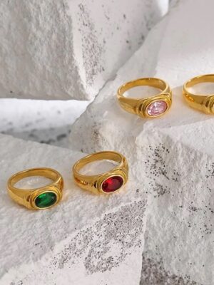 gemstone-chunky-gold-ring