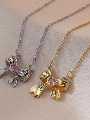 roah-pink-stone-bow-necklaces