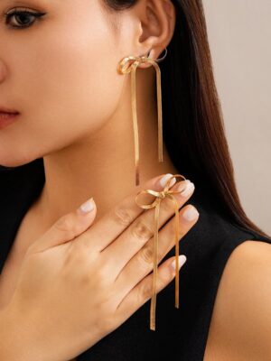 katty-bow-snake-earrings
