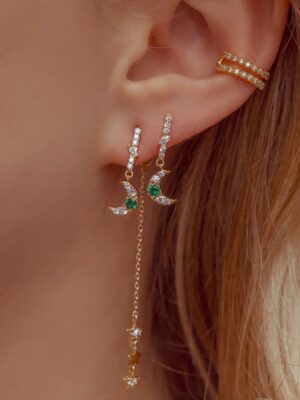 tyoha-green-piercing-earrings-set