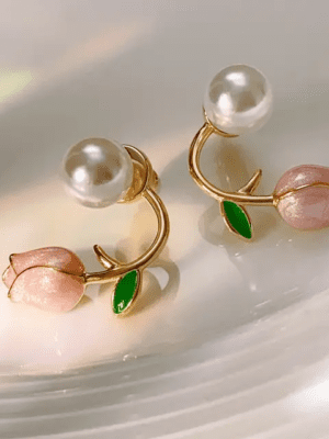 pink-rose-dwal-pearl-earrings